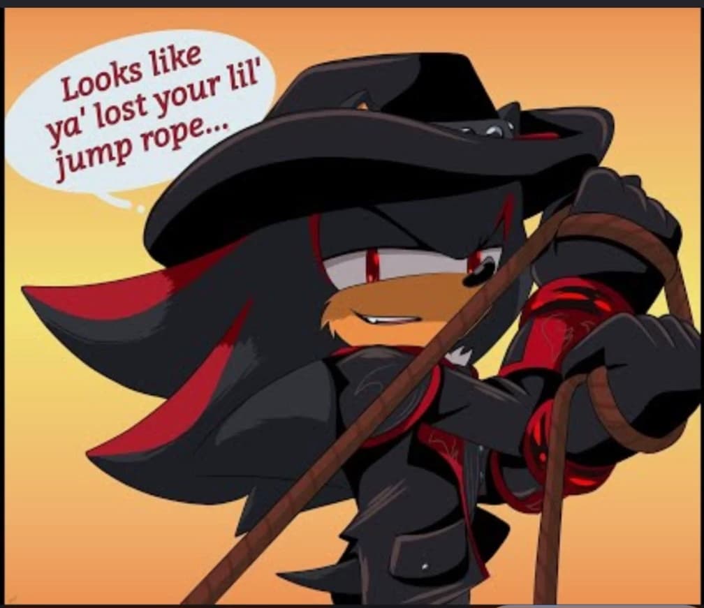 Cowboy Shadow the hedgehog thumbnail