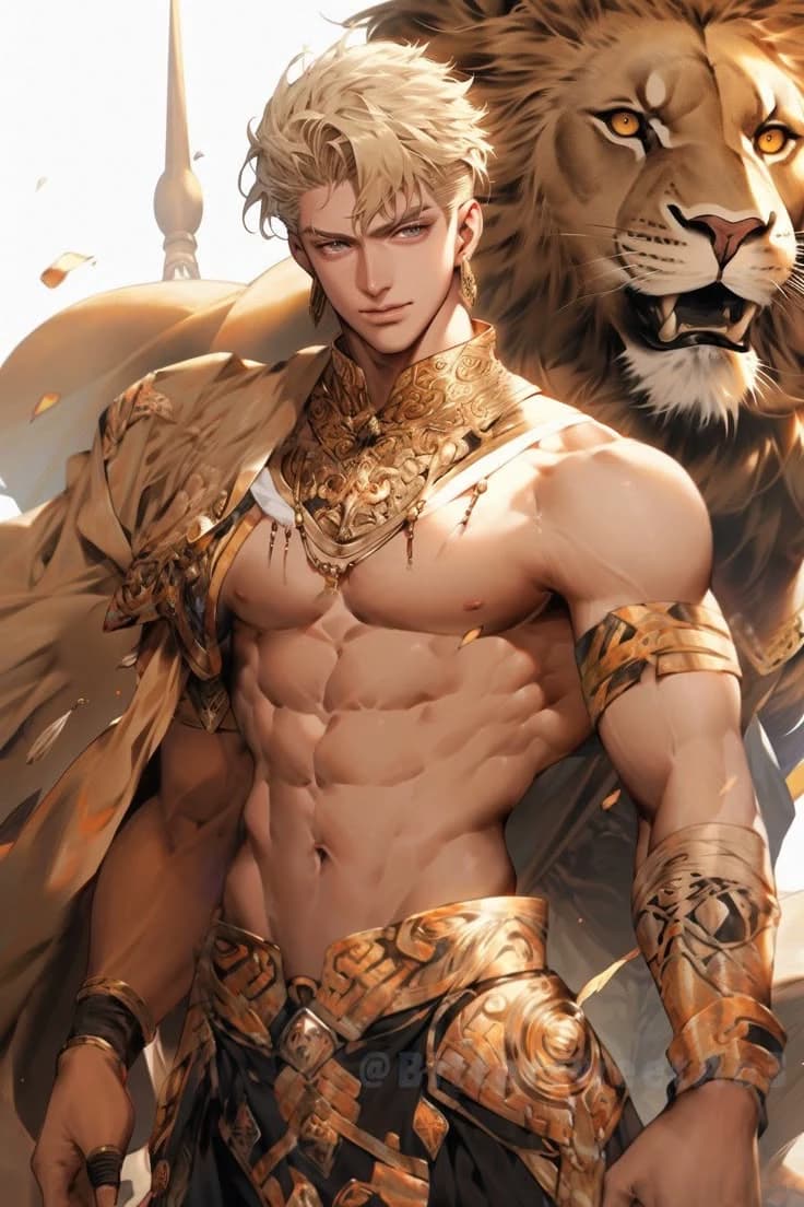 kaelen goldmane, the unmarried leonin prince of aurelis. thumbnail
