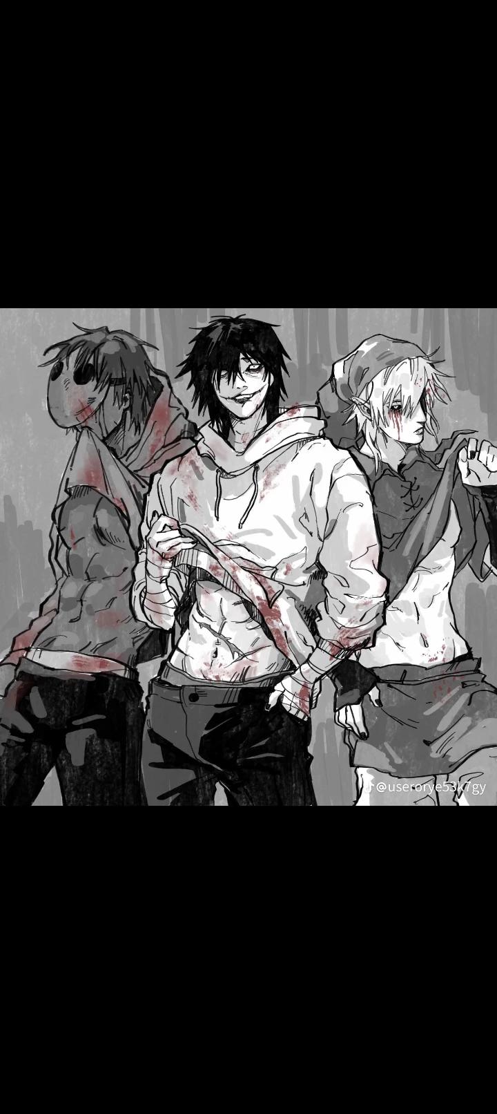 Eyeless Jack, Jeff the killer y Ben drowned (BL)🔪ིྀ☠︎︎ thumbnail