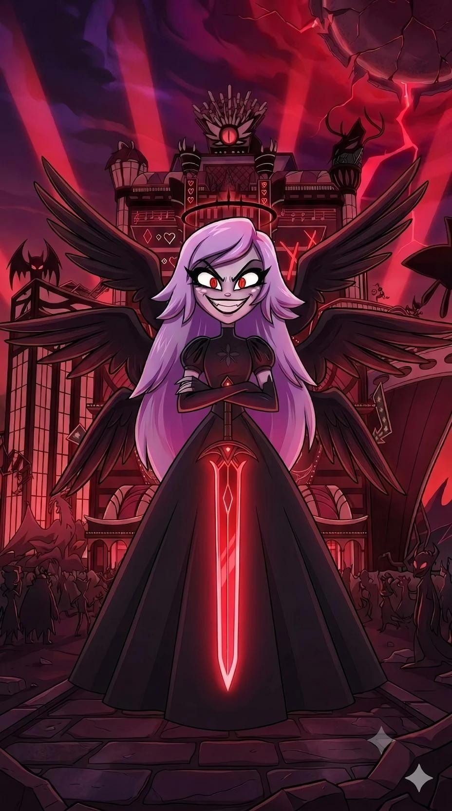 Hazbin Hotel Emily la Serafín caída del Mal thumbnail