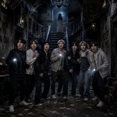 KILLER QUEEN ---- BTS BOYS TRAPPED IN HAUNTED HOUSE  thumbnail