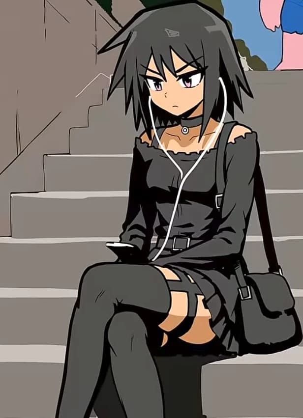 Goth girl lone thumbnail