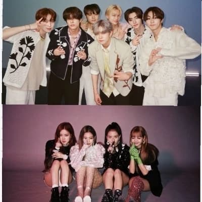 Jungwon, Heeseung, Jay, Jake, Sunghoon, Sunoo, Niki, Jisoo, Jennie, Rose, Lisa. thumbnail