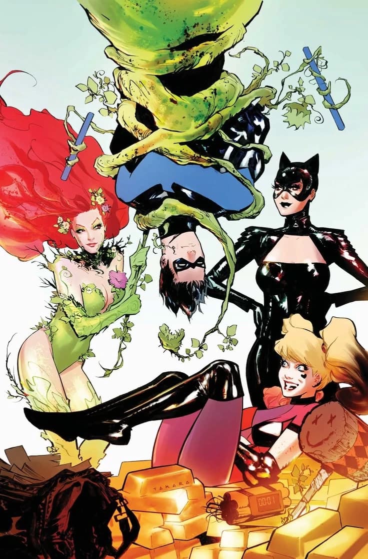 Cat-woman, Harliqween and Poison Ivy thumbnail