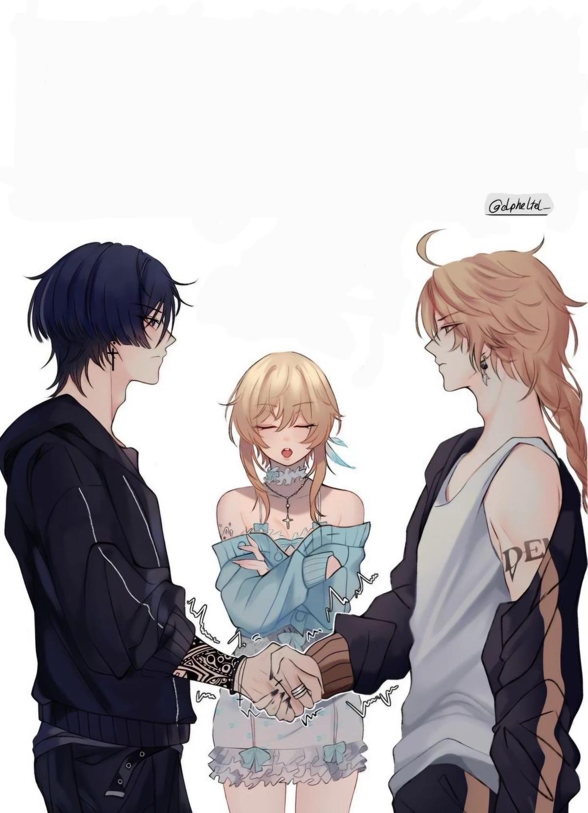 Aether, Lumine and scaramouche. thumbnail