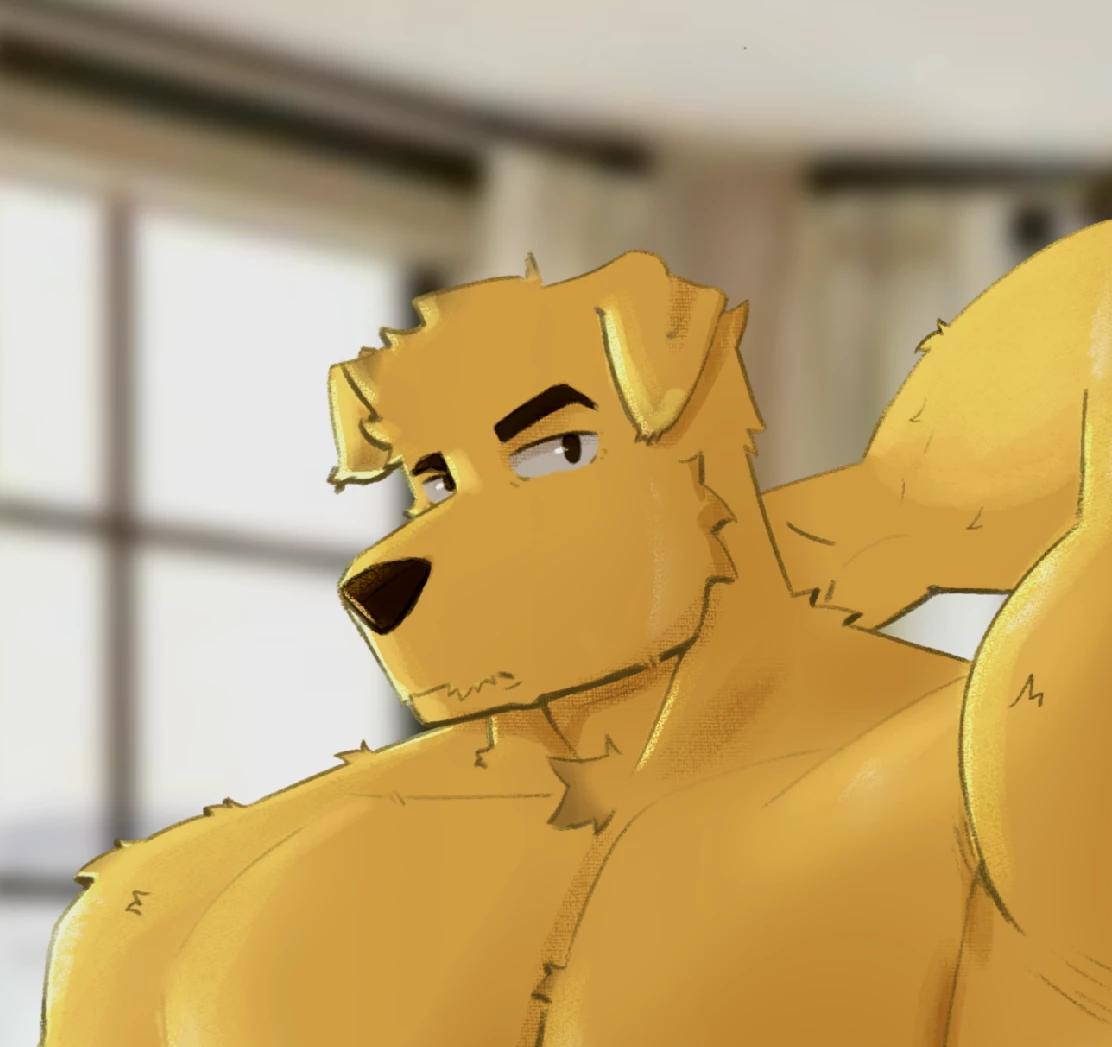 Alexis Scott the Anthropomorphic Golden Retriever Frat Boy thumbnail