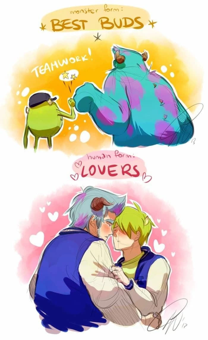 James P. "Sulley" Sullivan x Mike Wazowski || BL Monster University thumbnail