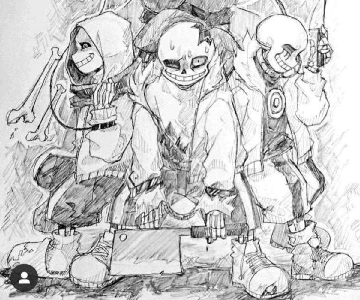 Killer sans,Dust sans,and Horror Sans thumbnail