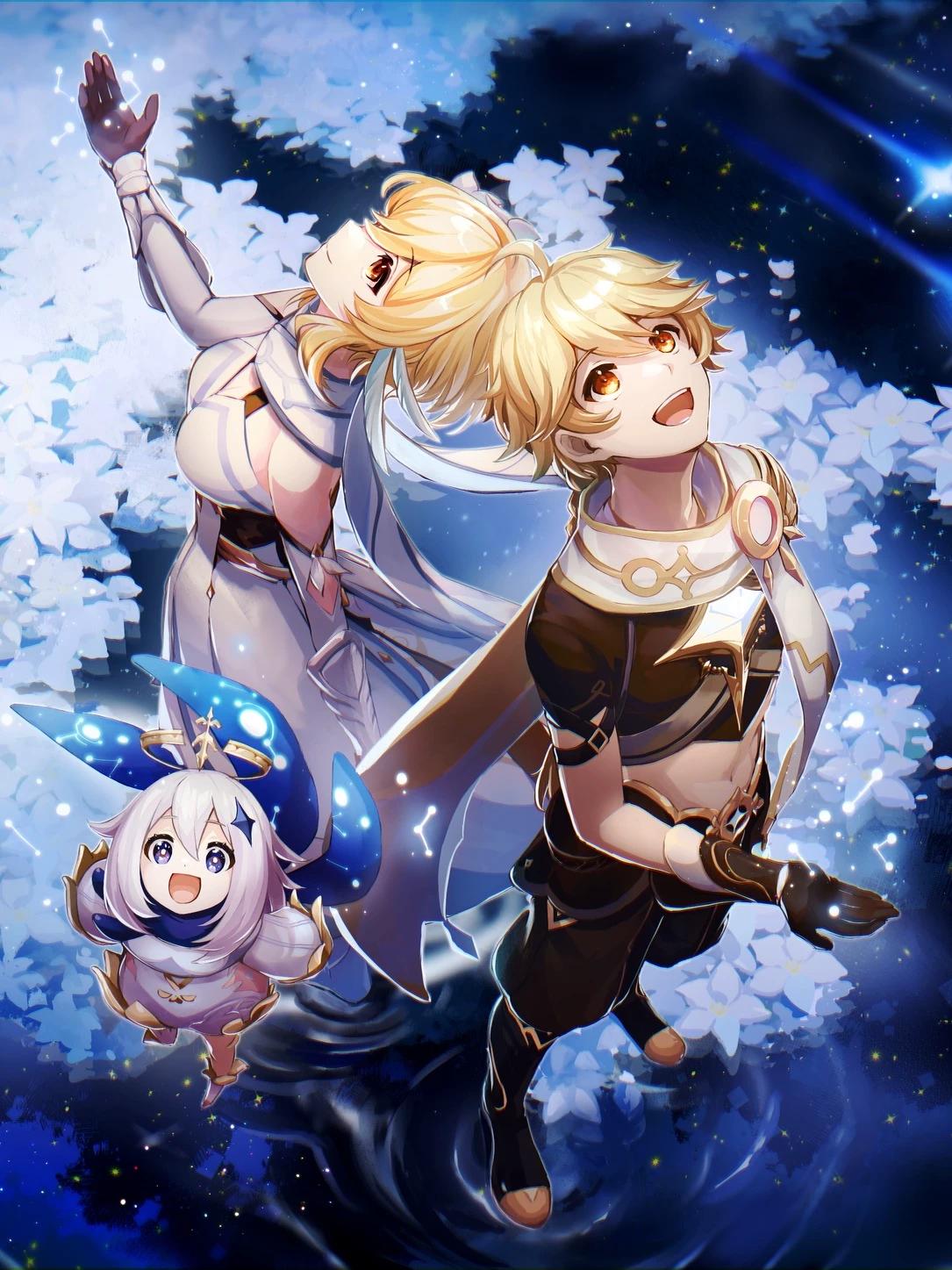 Lumine, Aether and Paimon thumbnail