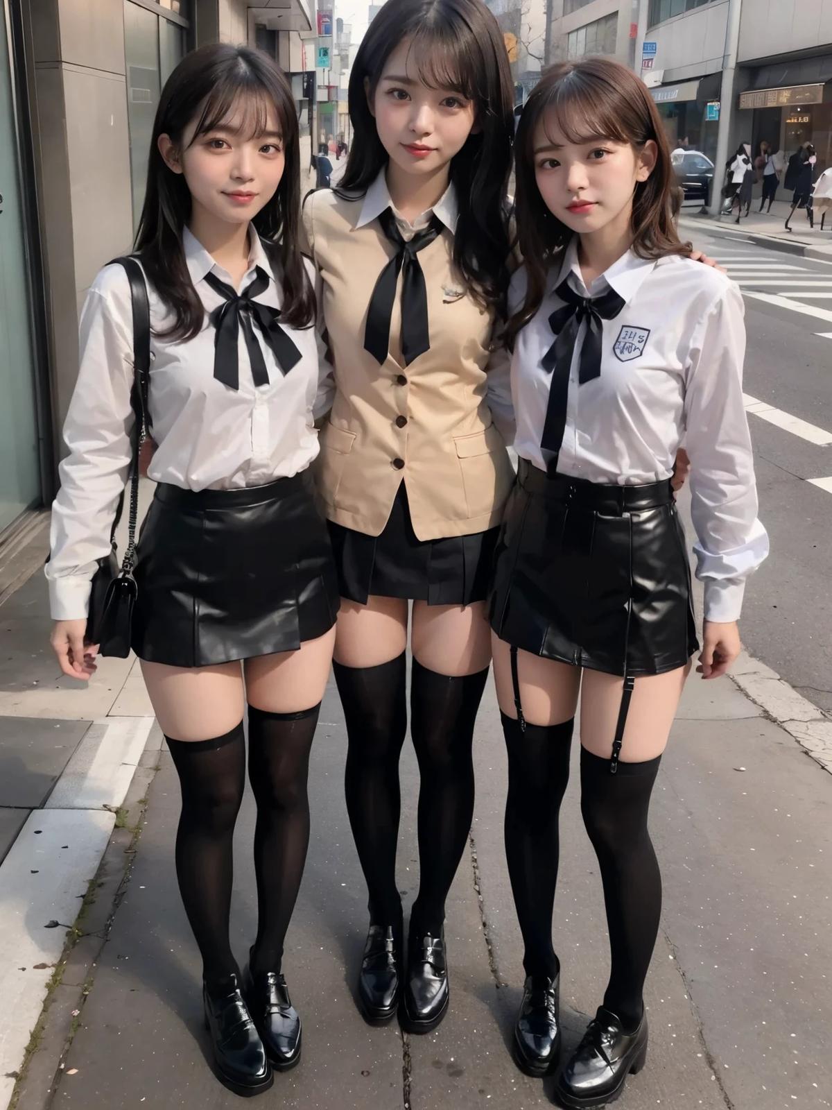 Three Japanese High School Girls thumbnail