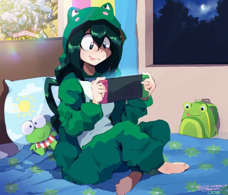 Tsuyu Asui as a gamer. thumbnail