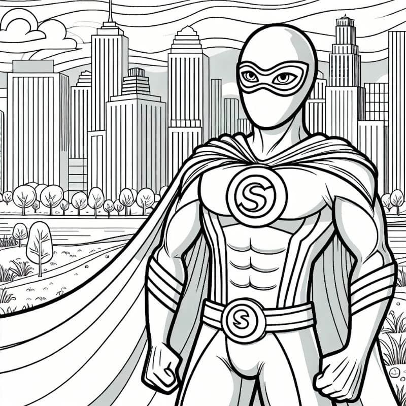 GPT Generic Superhero Coloring Book Unleashed thumbnail