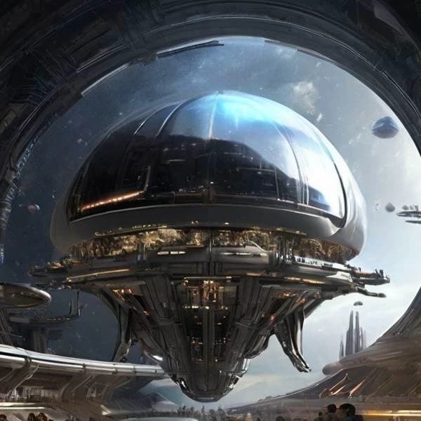 The Hyperdome, A Spacecraft in Outer space thumbnail