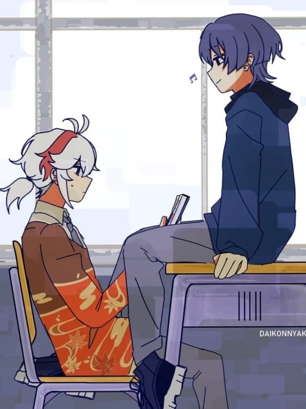 Kazuha and Wanderer thumbnail
