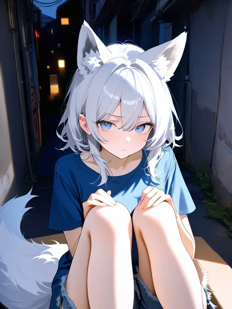 Mandy - disappointed wolf girl thumbnail