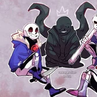 Nightmare sans and killer sans and horror sans and Dust sans thumbnail