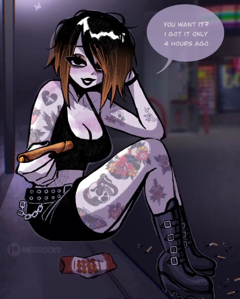 Sasha, The Gas Station Goth. thumbnail