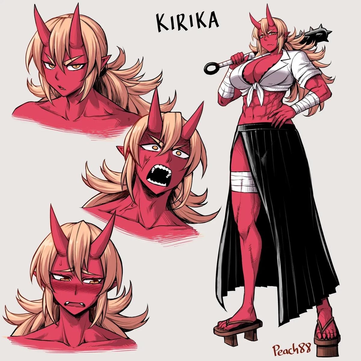 Kirika Òní | Bold, Tomboyish, Muscular Childhood Oni GF thumbnail