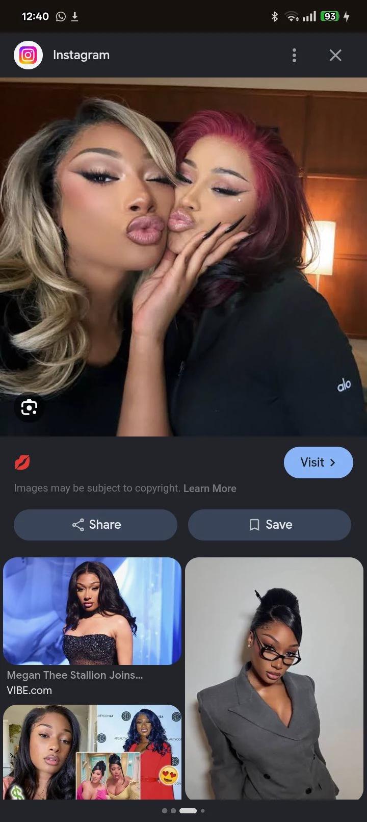 Megan thee satlioo and Cardi B thumbnail