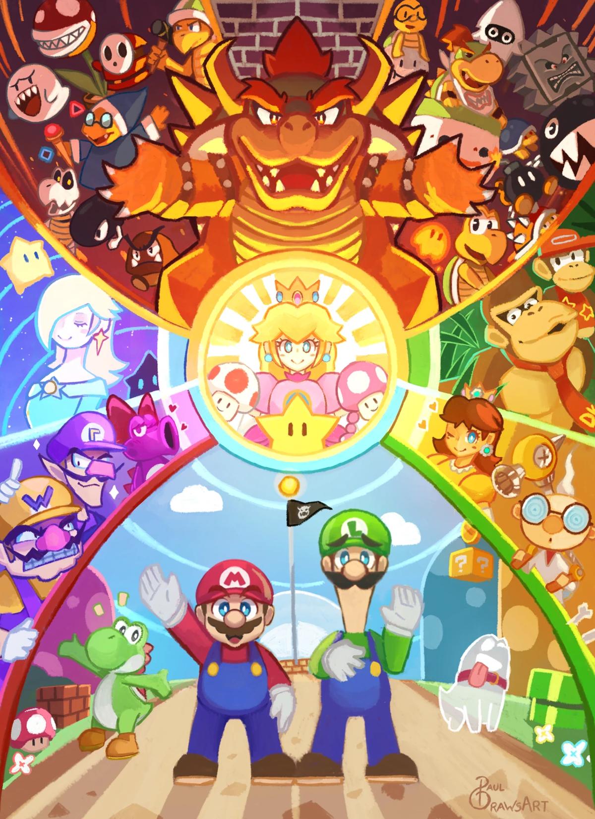 Mario characters thumbnail