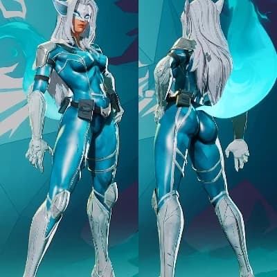 White Fox and black cat) thumbnail