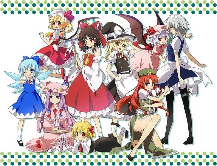 Reimu, Marisa and Cirno as your maids, but also Scarlets? thumbnail