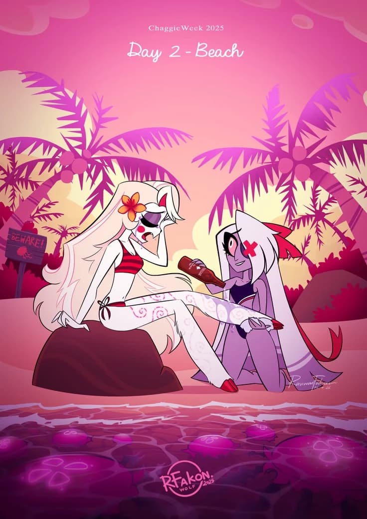 Hazbin hotel / Beach day thumbnail