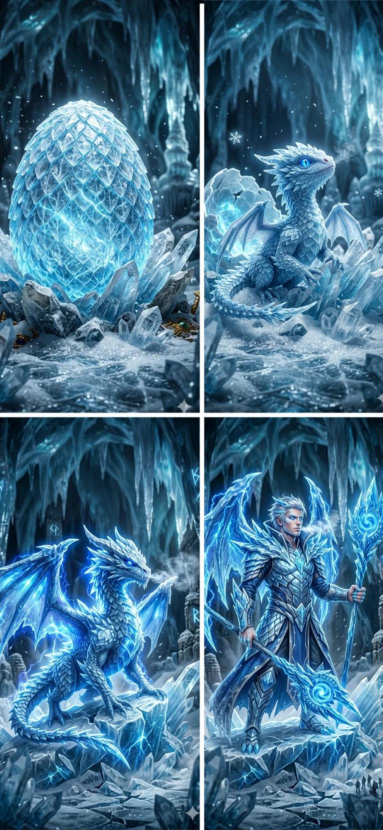 ICE DRAGON EGG: Glacius - the Blizzard Specter thumbnail