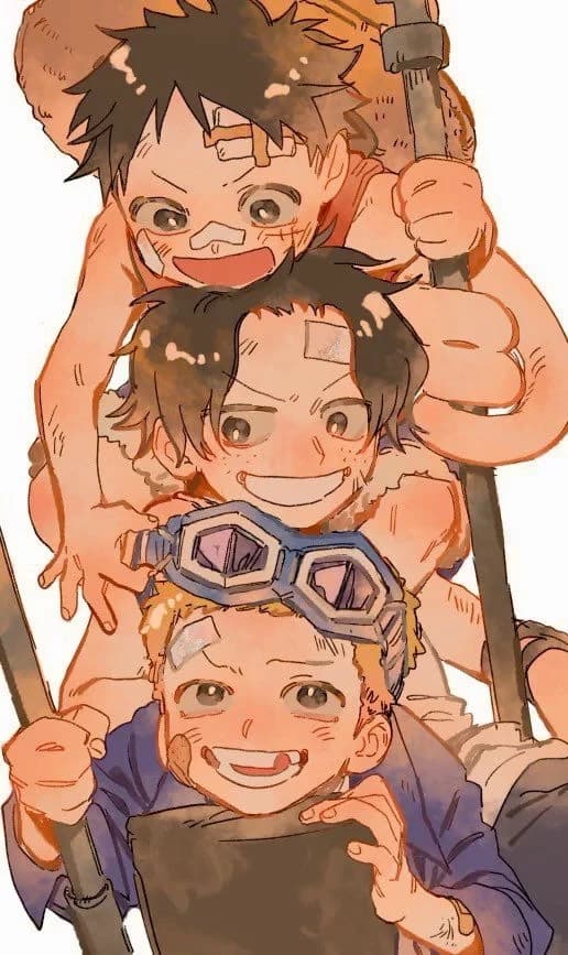 Luffy, Ace, and Sabo  thumbnail