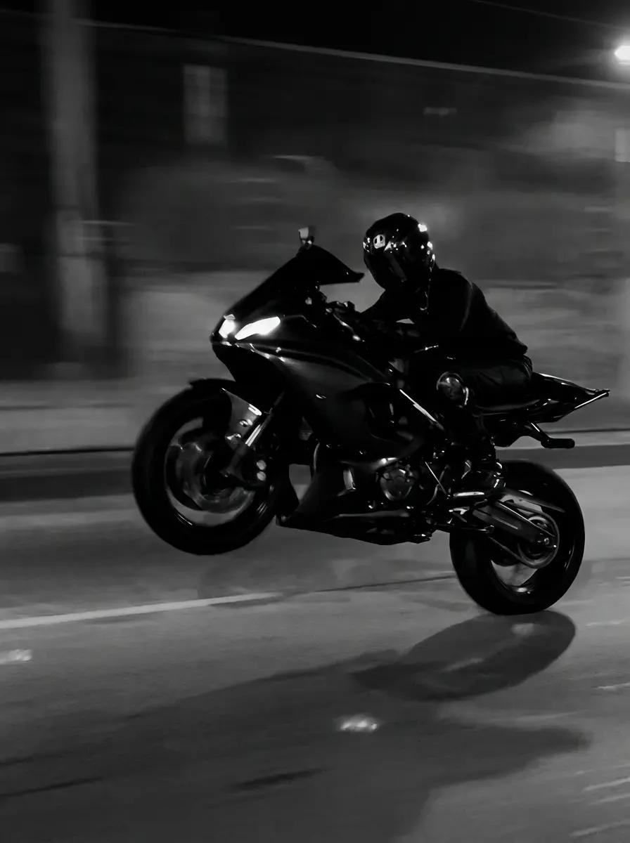Mysterious motorcyclist 🌑 thumbnail