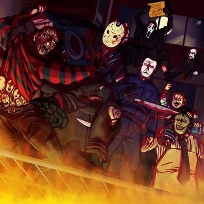 Freddy Krueger, Jason, Ghostface, Leatherface, Michael Myers and Chucky thumbnail