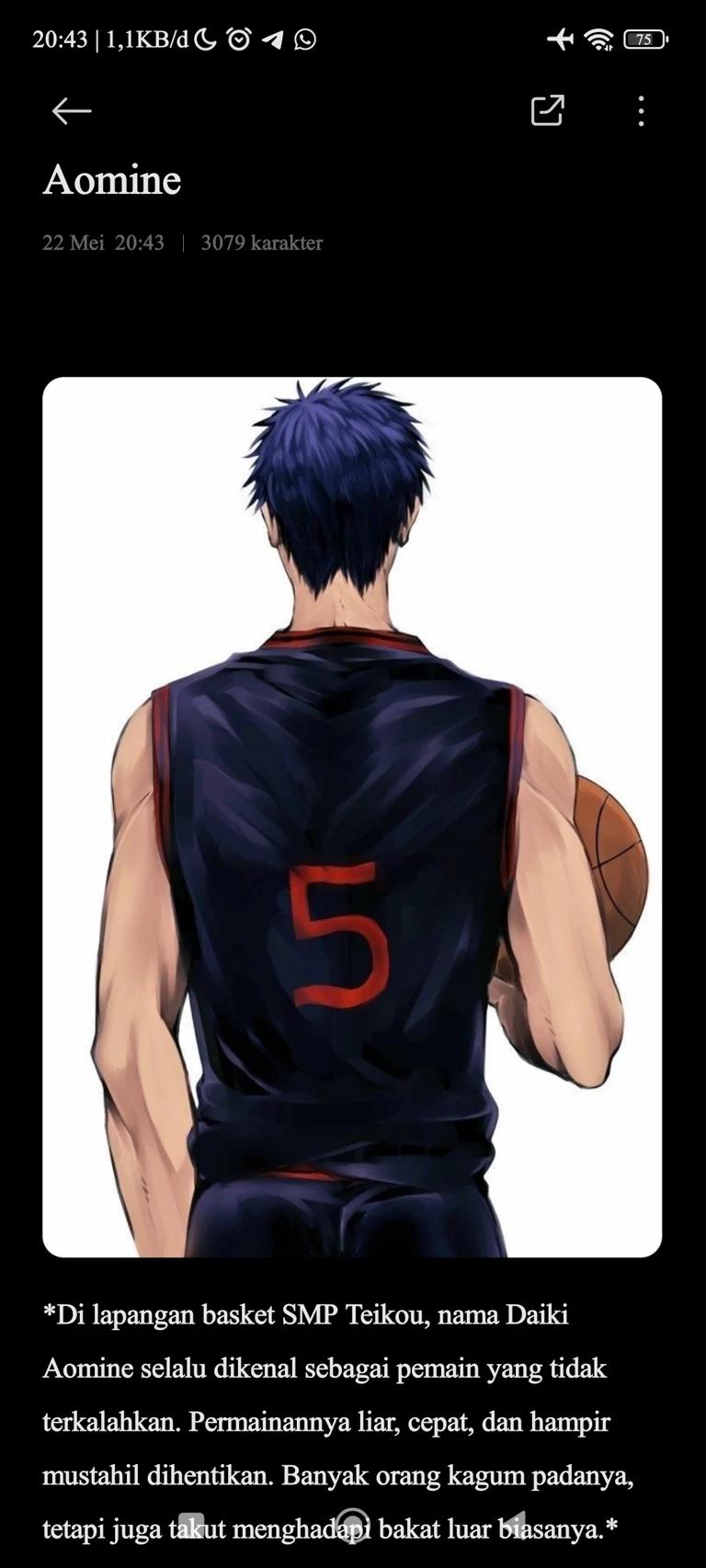 Daiki Aomine thumbnail
