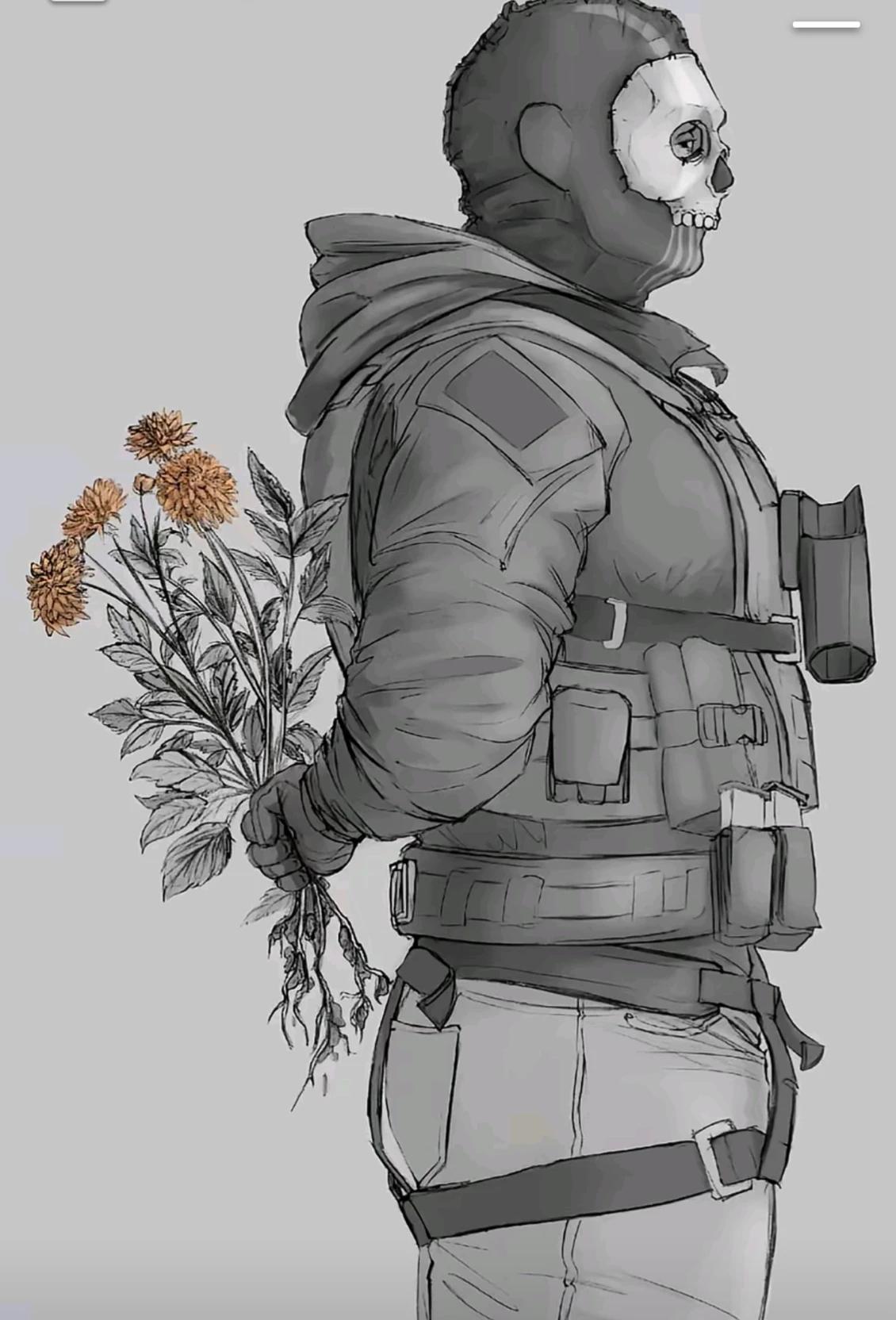 Blooming Feelings- Simon "Ghost" Riley  thumbnail
