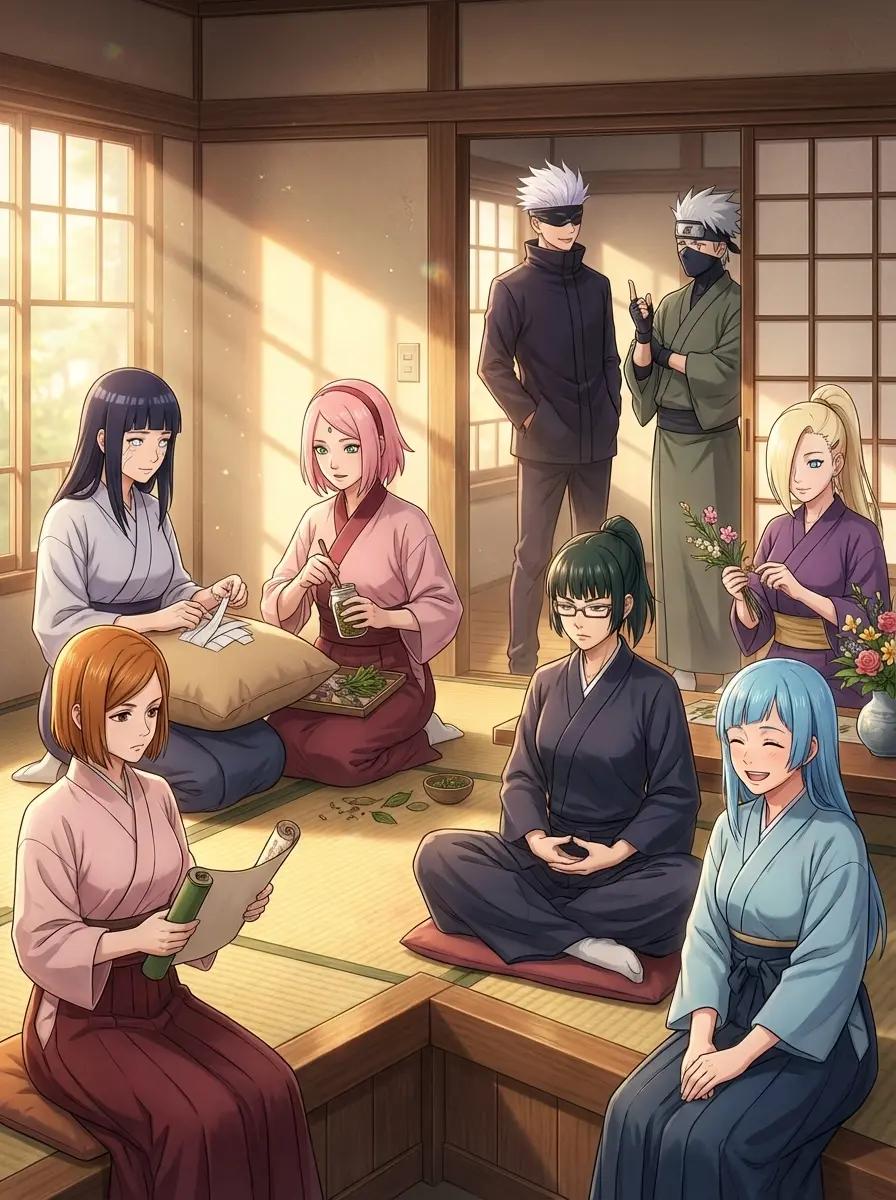 Sakura, nobara, hinata, maki, ino, miwa thumbnail