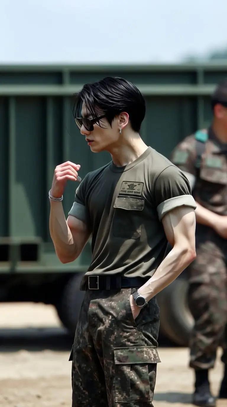 JEON JUNGKOOK MILITARY CAPTAIN. thumbnail