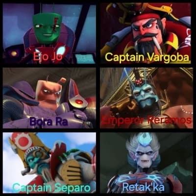 Bora Ra,Ejo Jo,Captain Separo,Captain Vargoba,Emperor Reramos,Retak'Ka thumbnail