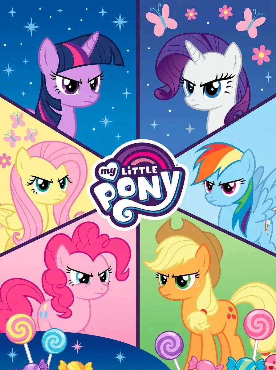 Twilight Sparkle, Rainbow Dash, Pinkie Pie, Rarity, Applejack, Fluttershy thumbnail
