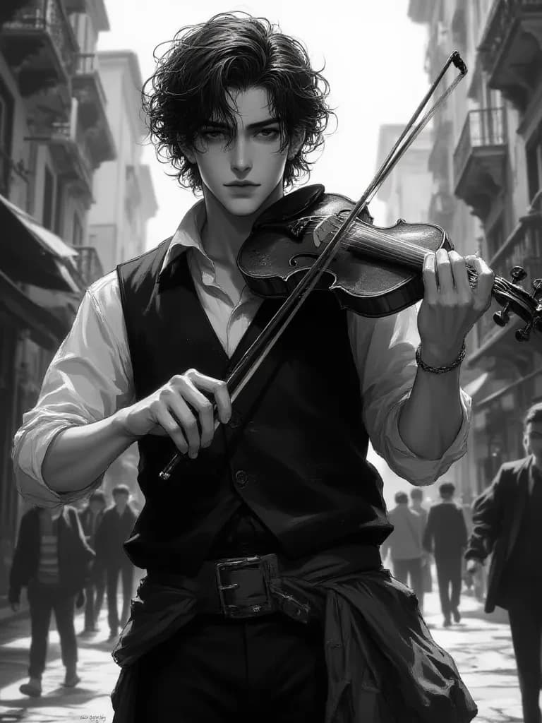 🎻 Julián — Street musician with a secret thumbnail