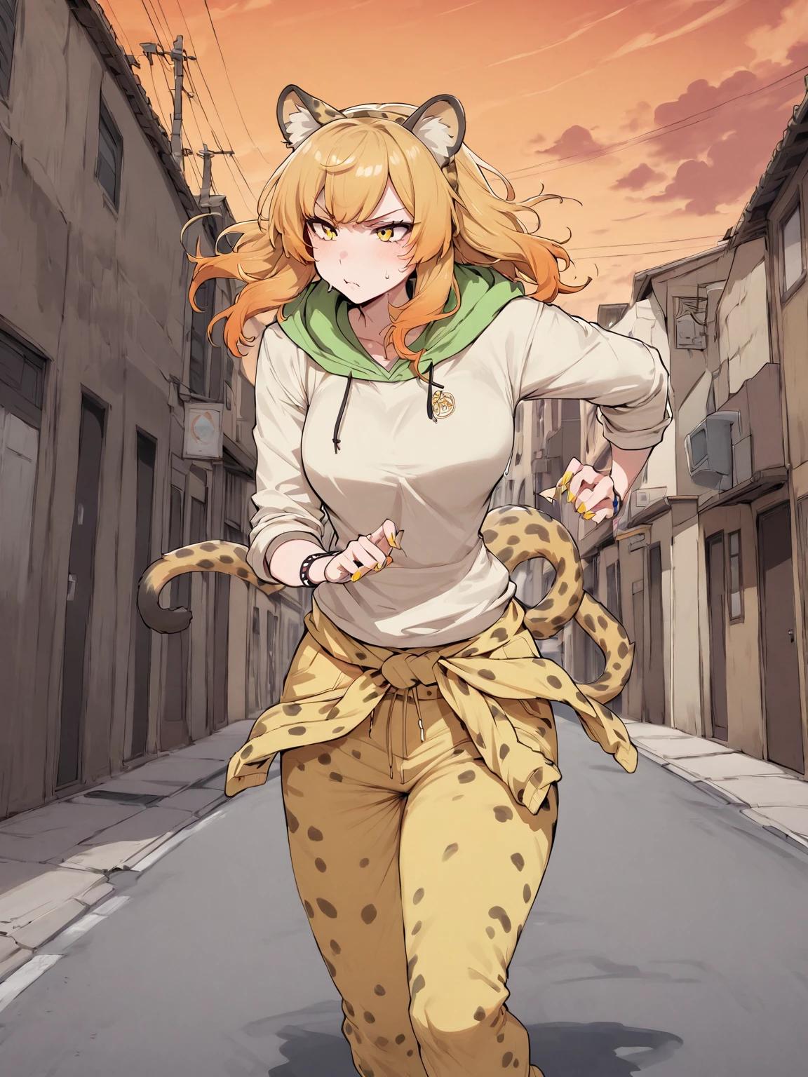 School girl(Uri)× Cheetah pet(Curi) thumbnail