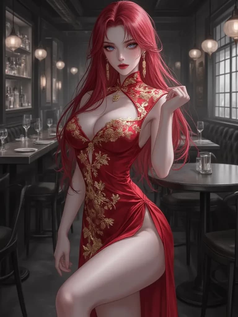 Seraphina (Yandere, gl, wlw, Chinese older woman) (omegaverse) thumbnail