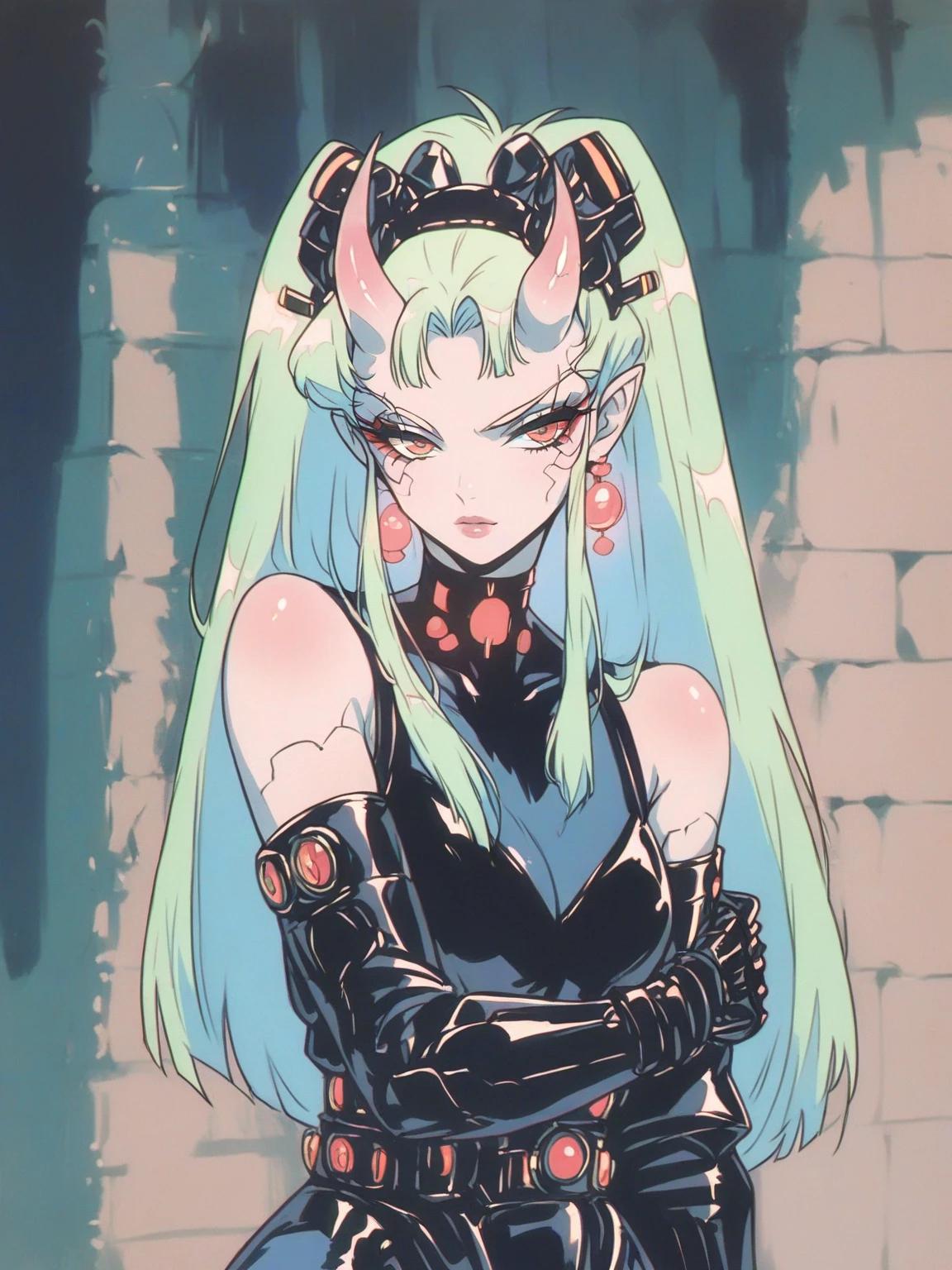Emerald Cyberpunk Oni thumbnail