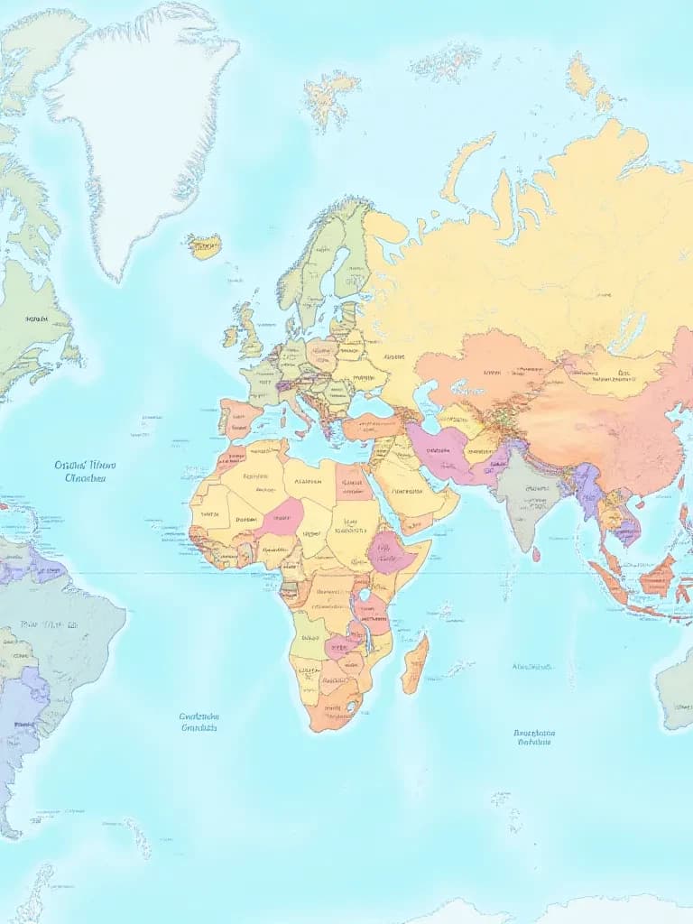 Political map of the world 2 thumbnail