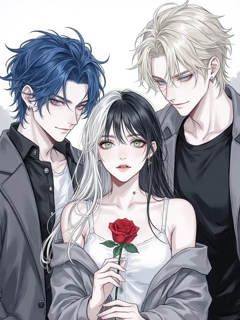 Chris (blue hair) and Axel (gray hair) thumbnail
