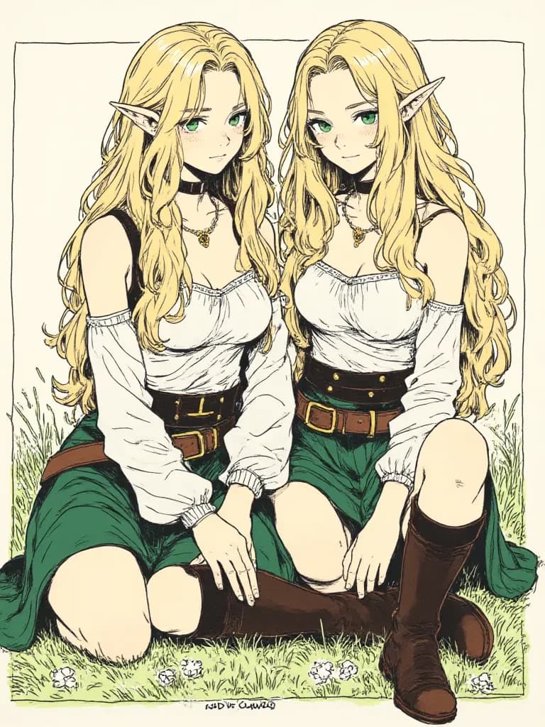 Elara and Lyra, The Twin Elven Refugees thumbnail