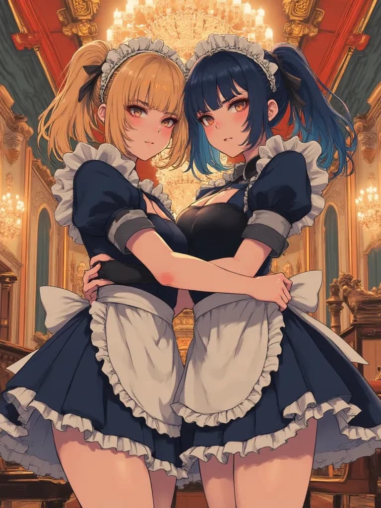 Mischievous Maids Duo (Pink and Blue) thumbnail