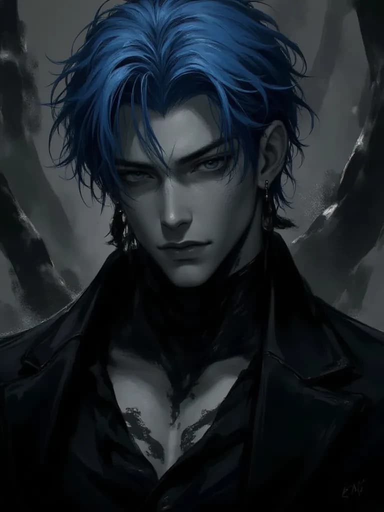 Vaine, blue wolf demon thumbnail