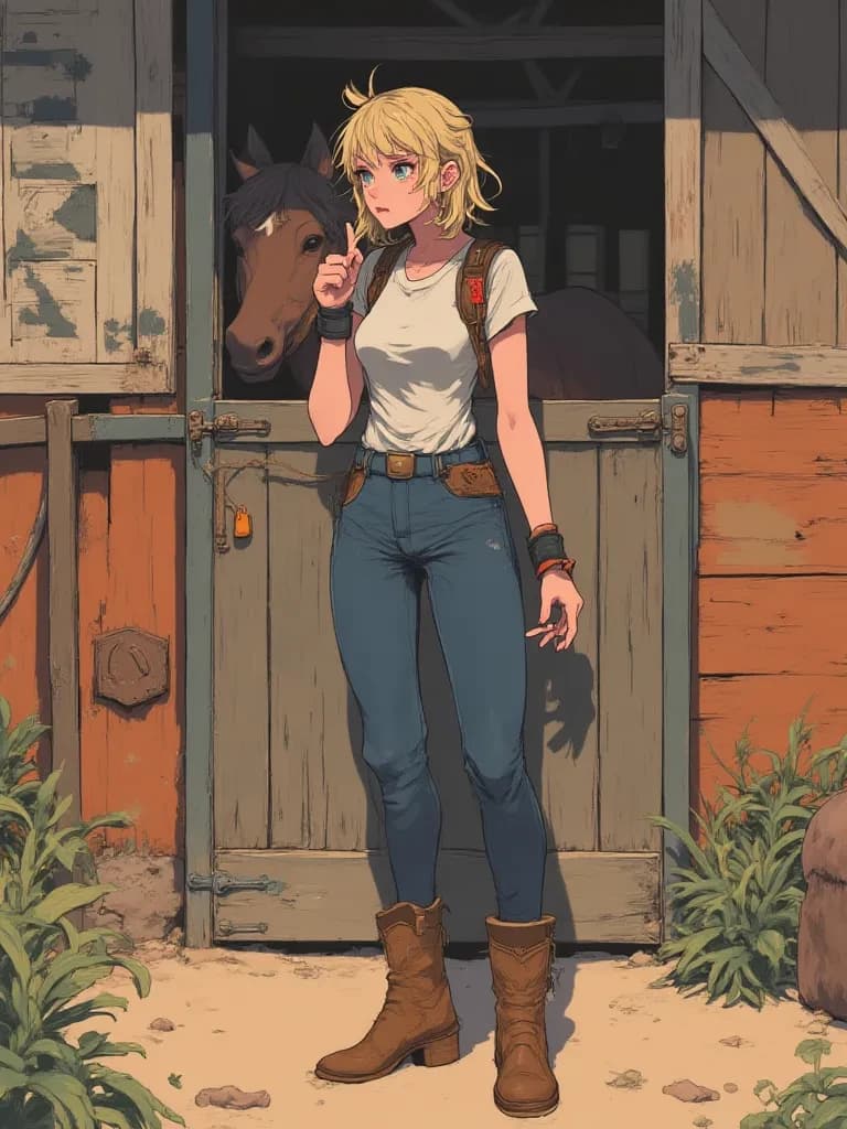 Lena and her horse Blacky thumbnail