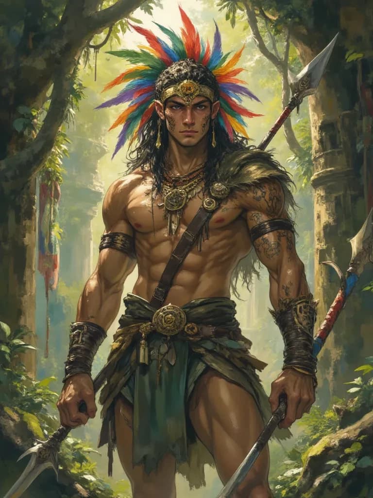 Kauarã, the Guardian of the Rainbow Headdress thumbnail