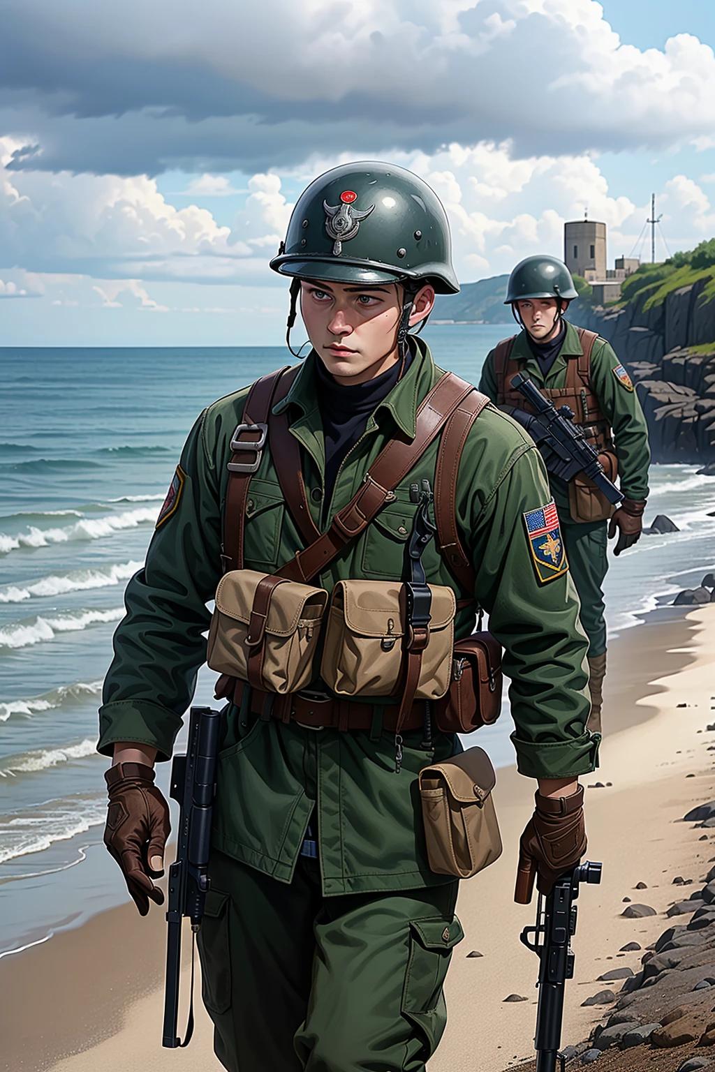 Landing at Normandy Beach thumbnail