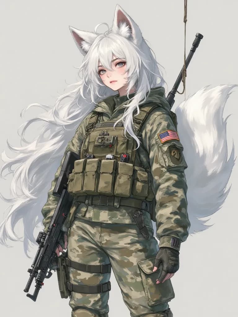 Soldier Arctic Fox Girl TG TF thumbnail